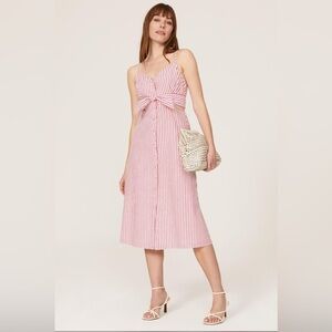 Jason Wu x RTR Red Striped Tie Dress - Size 0 - Excellent Condition!